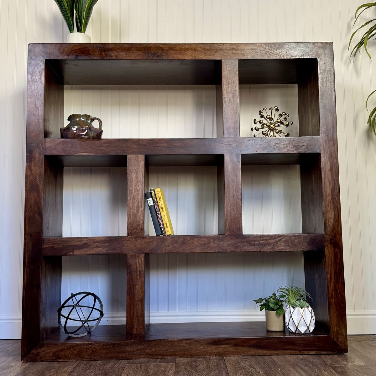 Modern Organic Solid Wood Handmade Bookshelf/ Shelving Unit