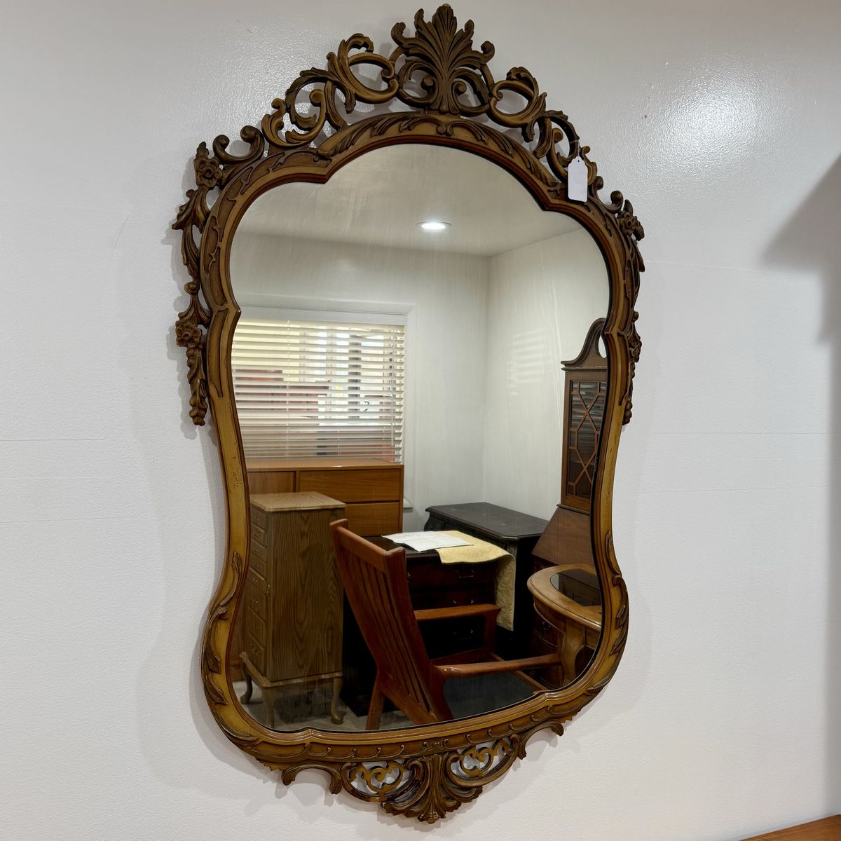 Vintage Louis XV–Style Rococo Revival Mirror