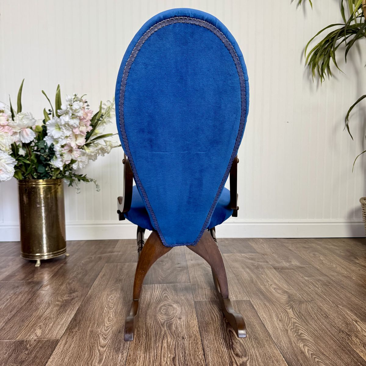 Vintage Victorian-Revival Parlor Rocking Chair