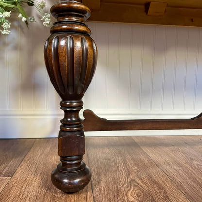 1930s Jacobean Revival Burl Walnut Display Cabinet