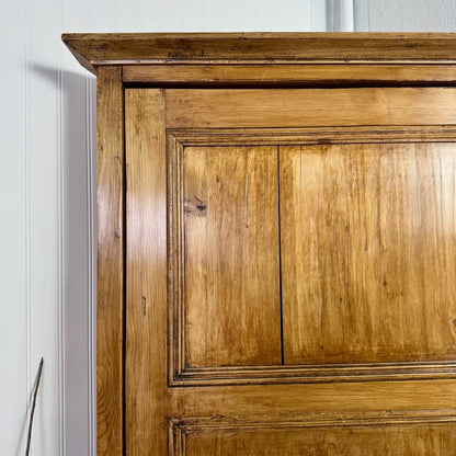 Primitive European Pine Corner Cabinet / Cupboard