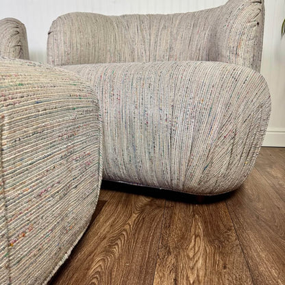 Rare 1980s Postmodern “Cloud” Lounge Chair Set