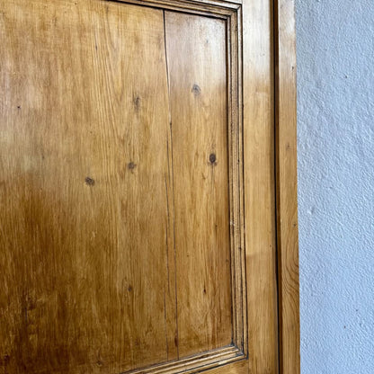 Primitive European Pine Corner Cabinet / Cupboard