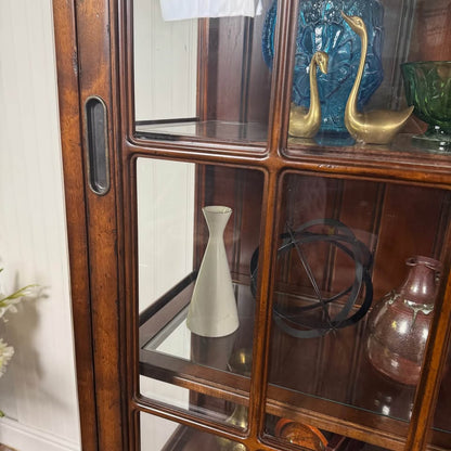 Wrangler Home Solid Wood Display Cabinet w/ Sliding Doors