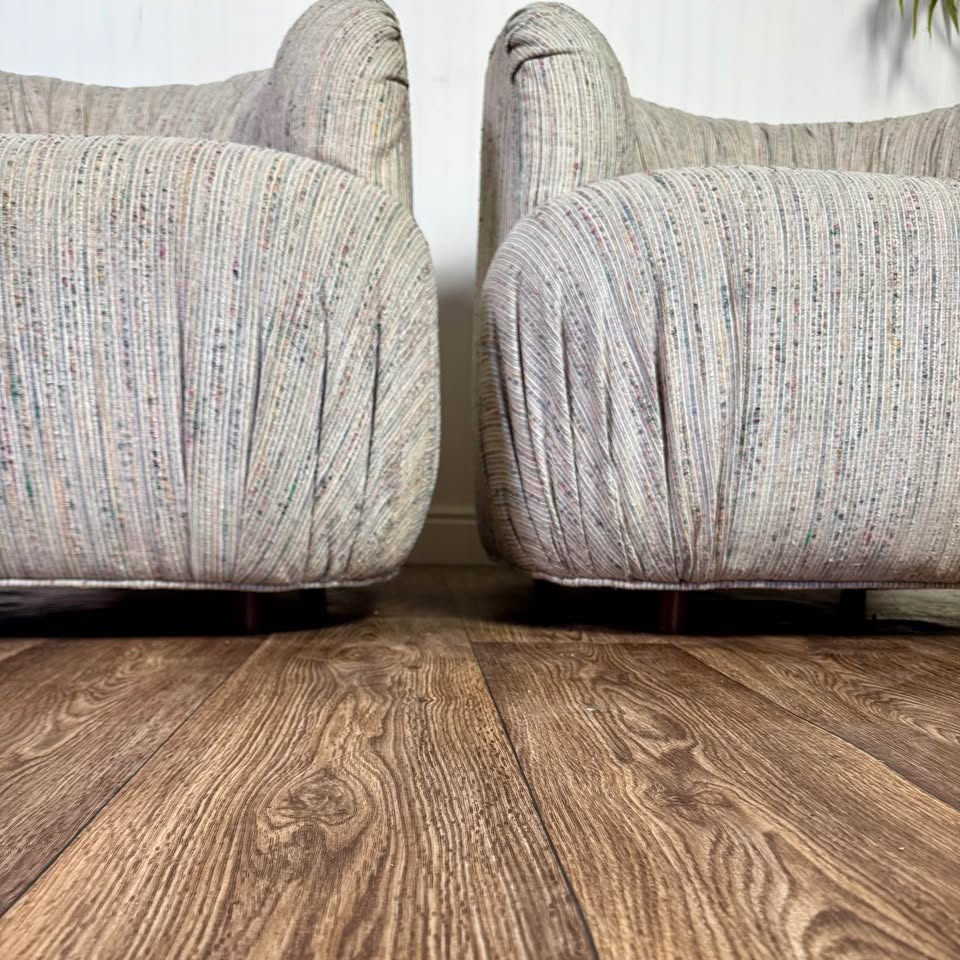 Rare 1980s Postmodern “Cloud” Lounge Chair Set