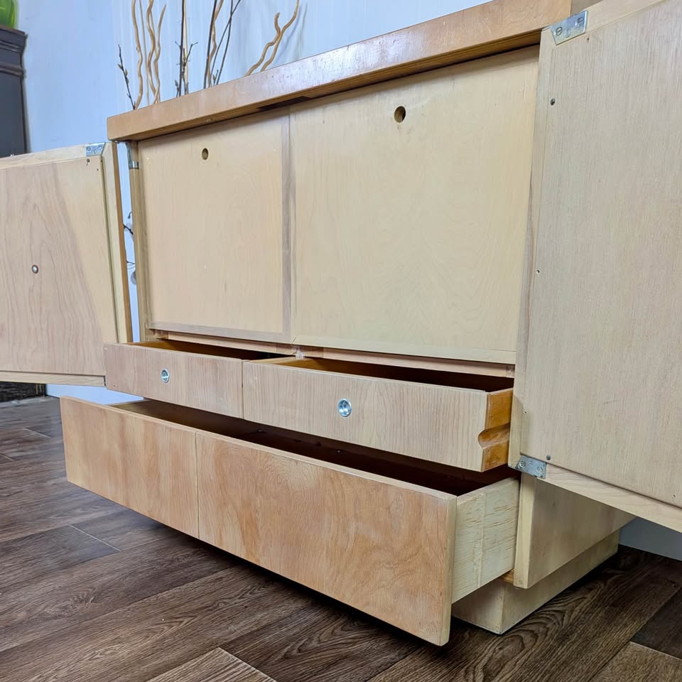 Mid-Century Modern Record Cabinet / Dry Bar