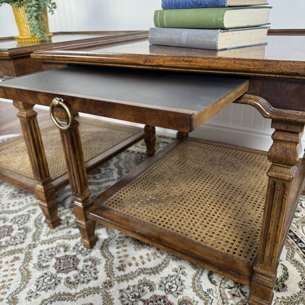 Pair of Mid-Century Walnut Drexel End Tables