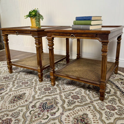 Pair of Mid-Century Walnut Drexel End Tables