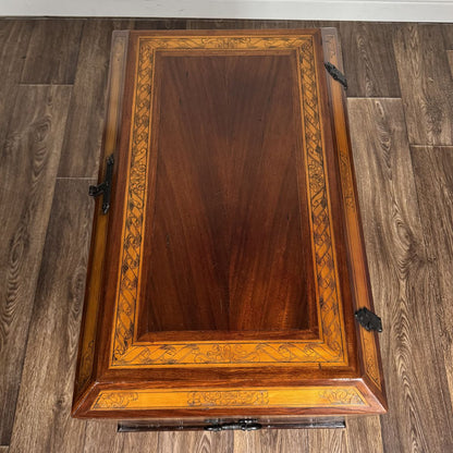 Alfonso Marina Spanish Colonial Marquetry Trunk