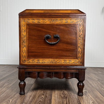 Alfonso Marina Spanish Colonial Marquetry Trunk