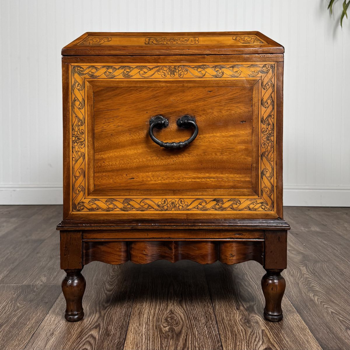 Alfonso Marina Spanish Colonial Marquetry Trunk