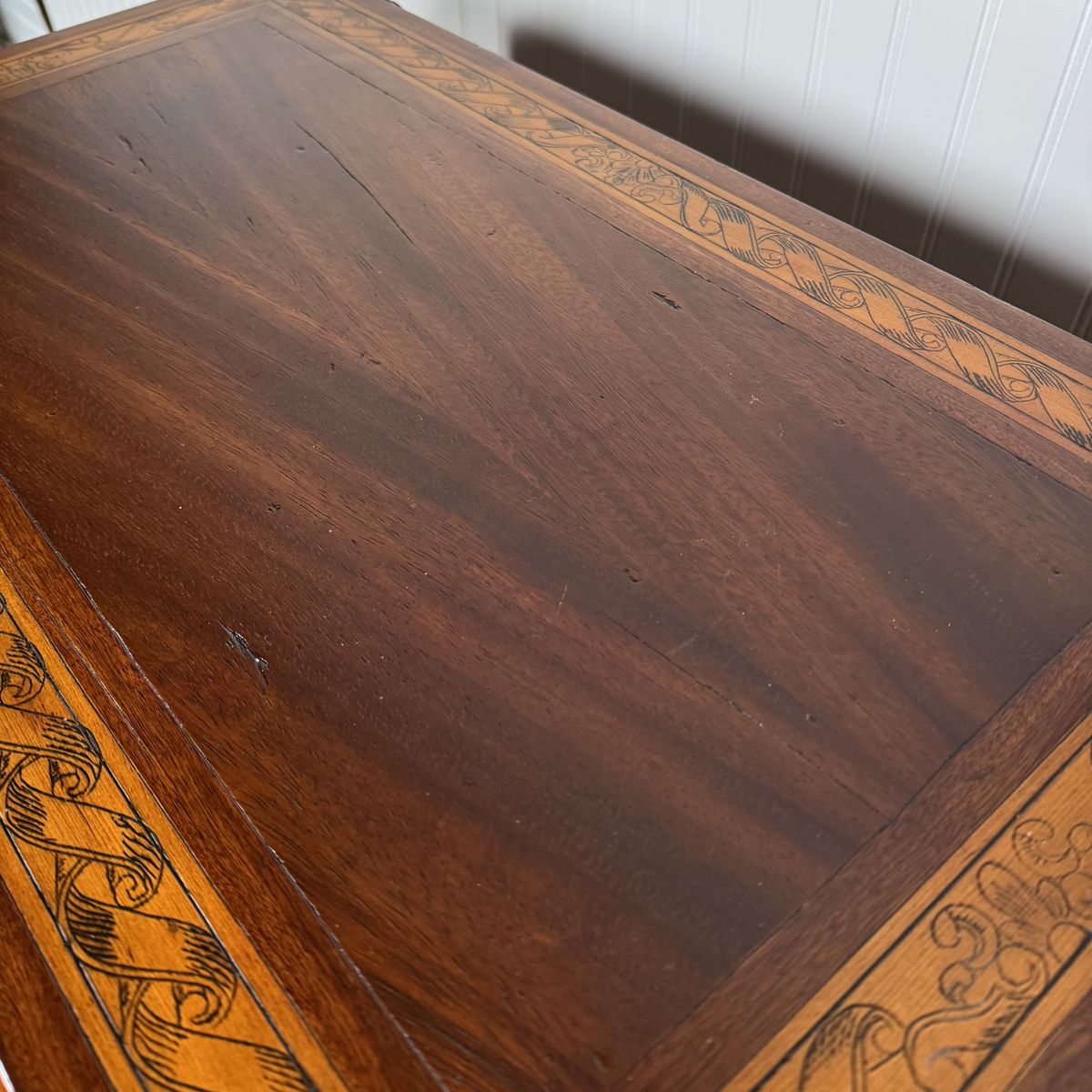 Alfonso Marina Spanish Colonial Marquetry Trunk