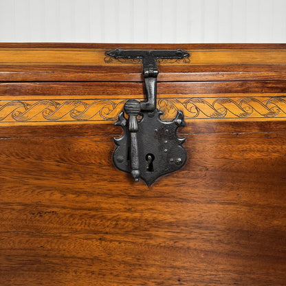 Alfonso Marina Spanish Colonial Marquetry Trunk