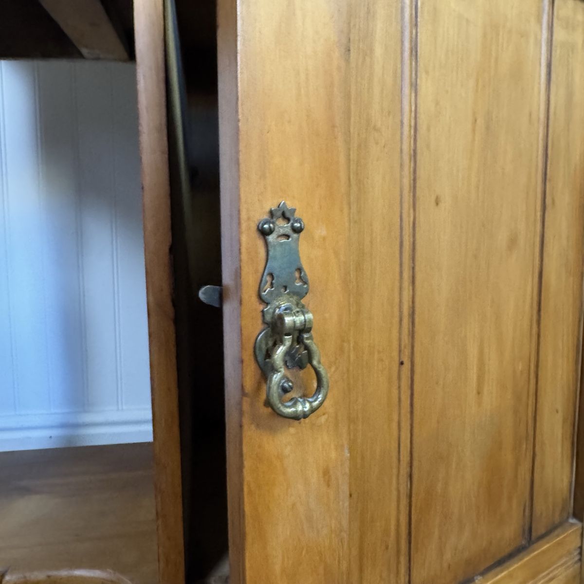 Antique Carrara Marble Washstand / Sideboard with Pinecone Tile Backsplash
