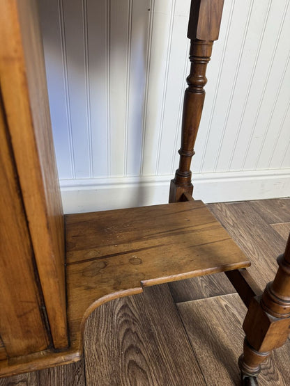 Antique Carrara Marble Washstand / Sideboard with Pinecone Tile Backsplash