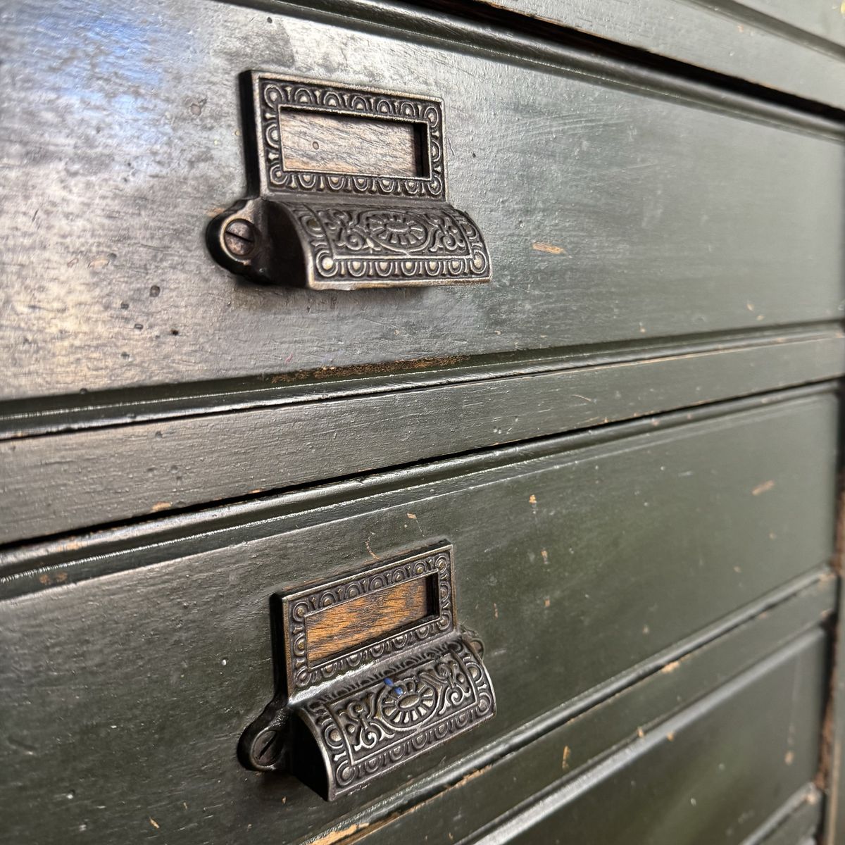 Antique 12-Drawer Mercantile Cabinet