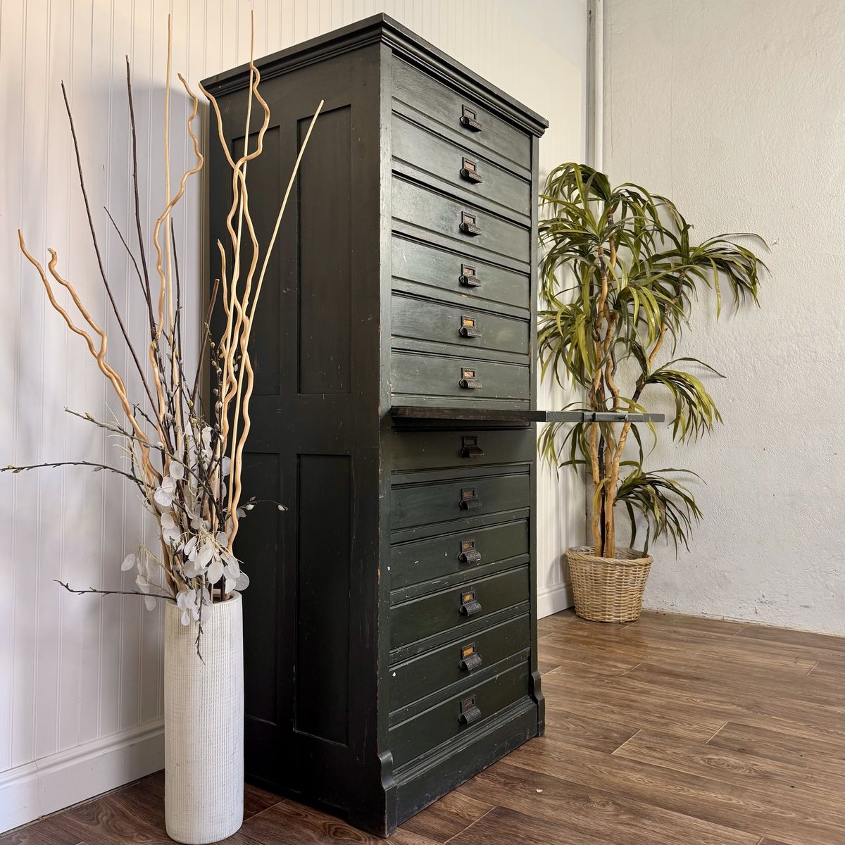 Antique 12-Drawer Mercantile Cabinet