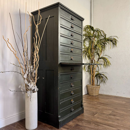 Antique 12-Drawer Mercantile Cabinet