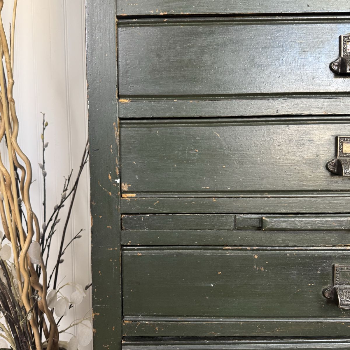 Antique 12-Drawer Mercantile Cabinet