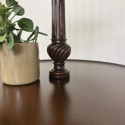 Antique Style 3-Tier Rotating Pedestal Table