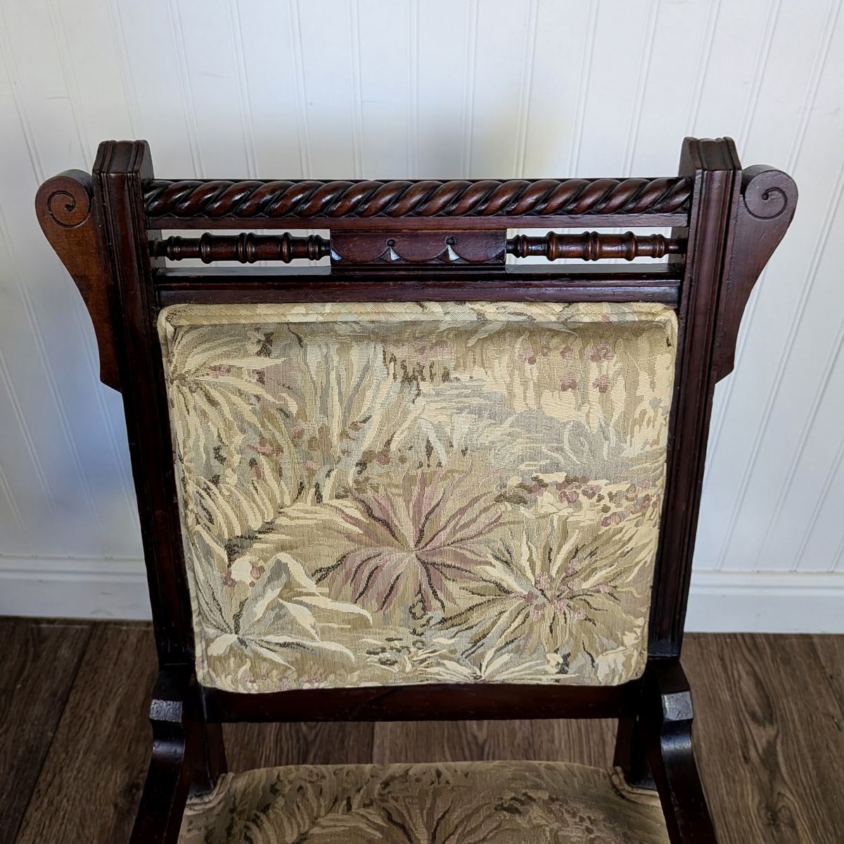 Antique Victorian / Edwardian Library Chair on Casters