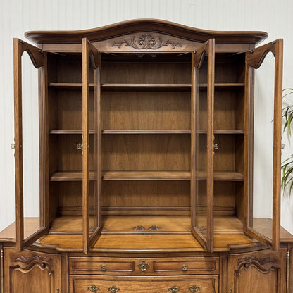 72” French Provincial Buffet & Display Cabinet – White Fine Furniture