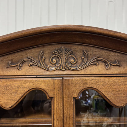72” French Provincial Buffet & Display Cabinet – White Fine Furniture