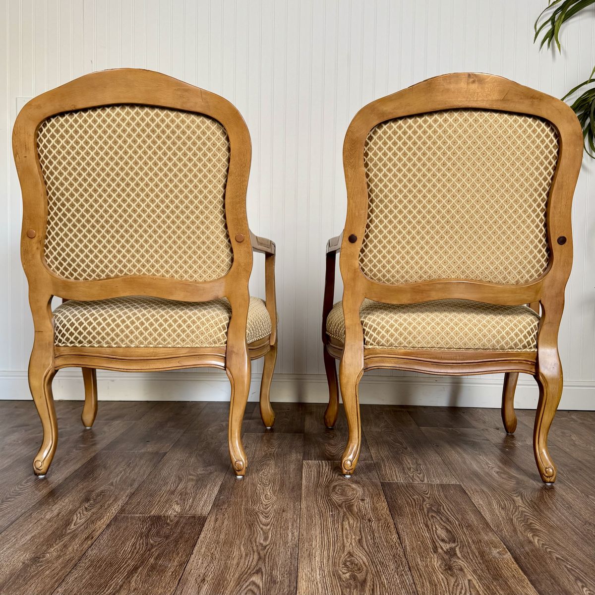 Pair of French Provincial Carved Armchairs
