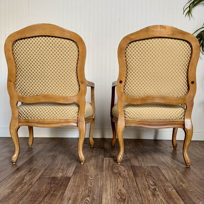 Pair of French Provincial Carved Armchairs