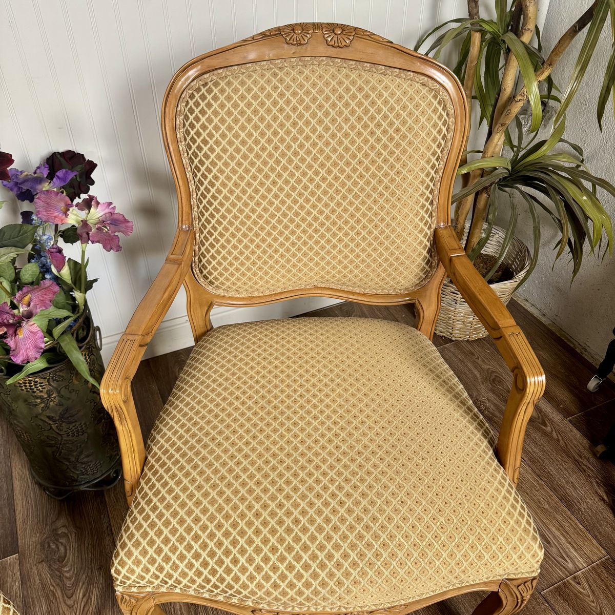 Pair of French Provincial Carved Armchairs