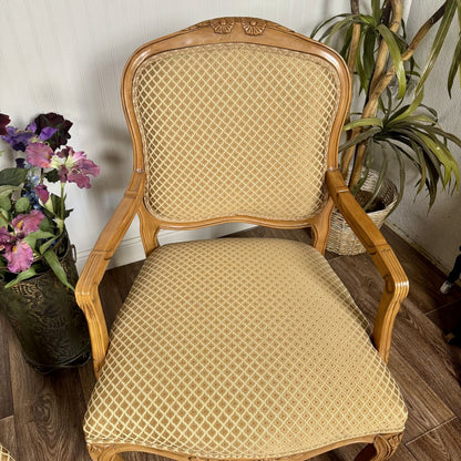 Pair of French Provincial Carved Armchairs