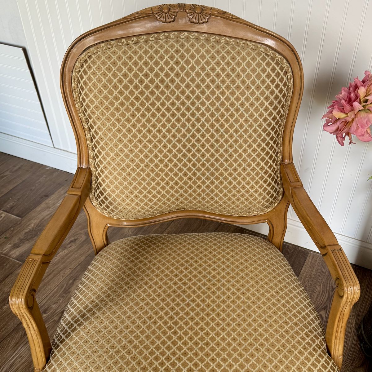 Pair of French Provincial Carved Armchairs