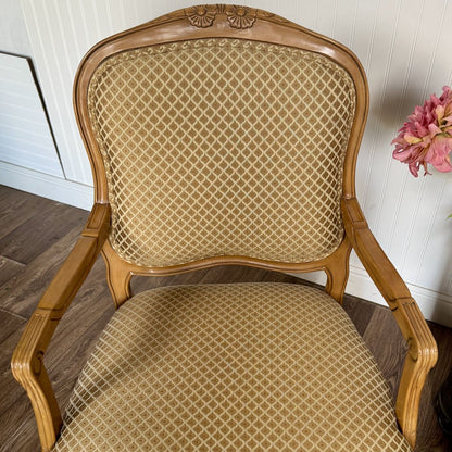 Pair of French Provincial Carved Armchairs