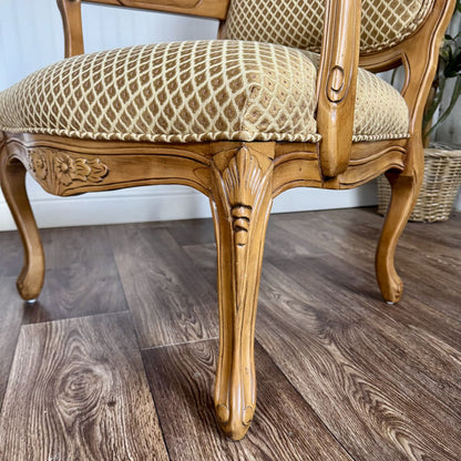 Pair of French Provincial Carved Armchairs