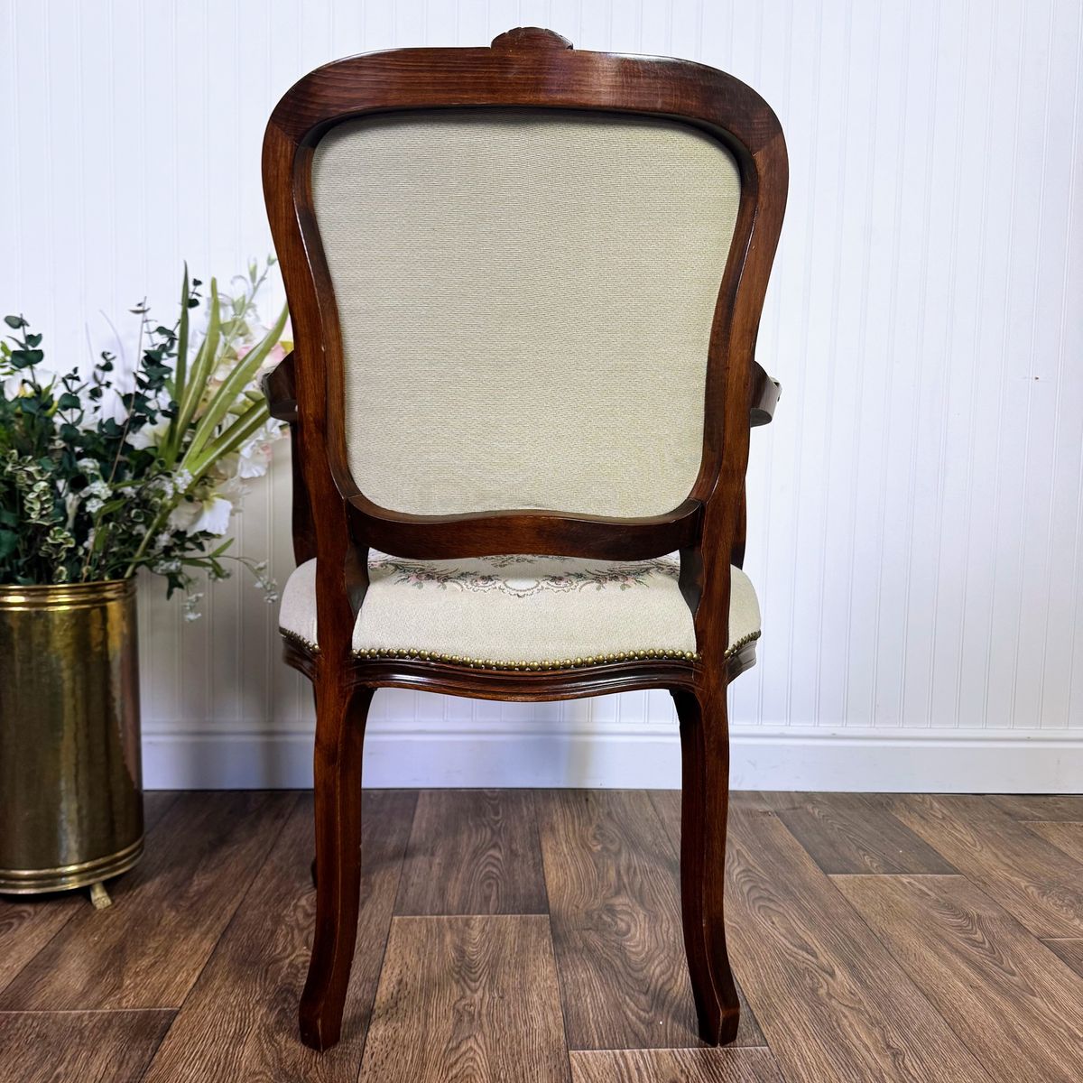 French Provincial Needlepoint Tapestry Armchair