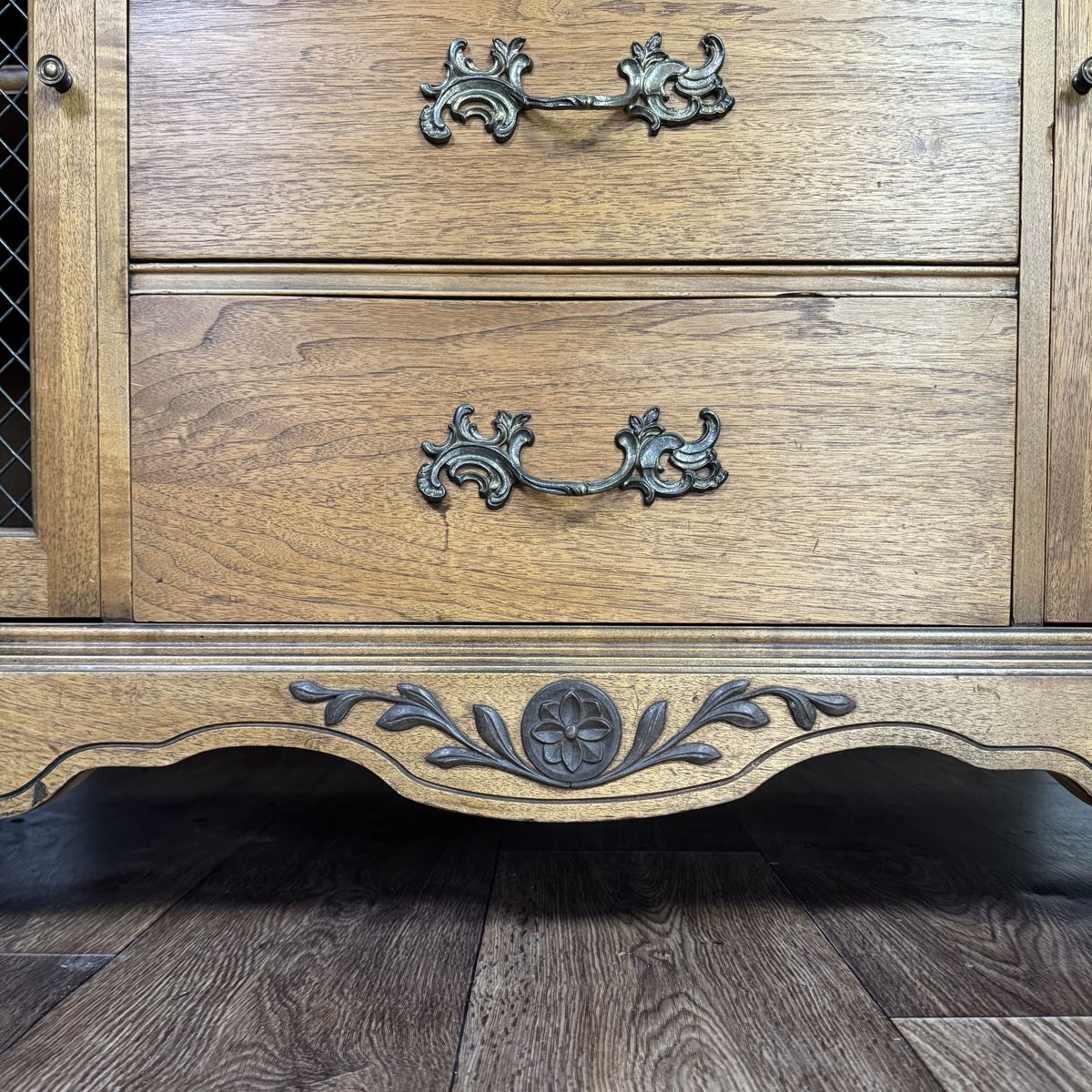 French Provincial Pendleton Irwin Solid Wood Hutch