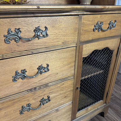 French Provincial Pendleton Irwin Solid Wood Hutch