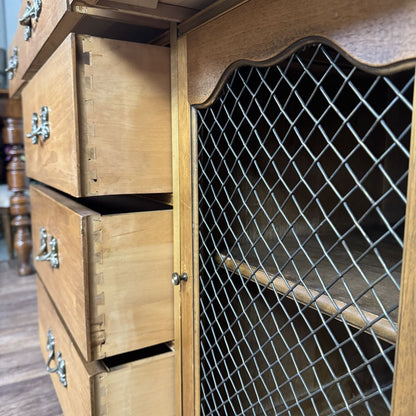 French Provincial Pendleton Irwin Solid Wood Hutch