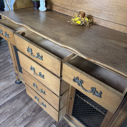 French Provincial Pendleton Irwin Solid Wood Hutch