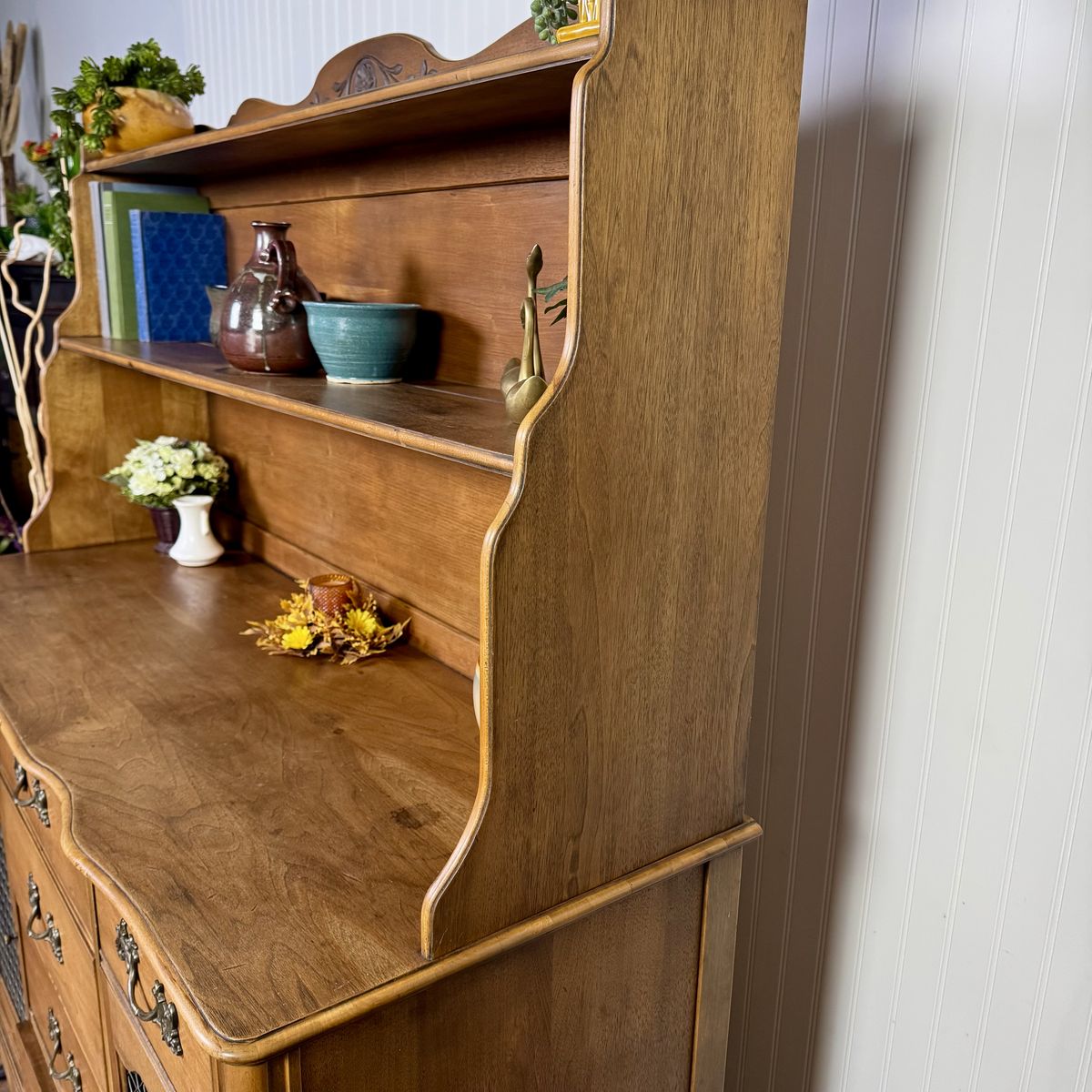 French Provincial Pendleton Irwin Solid Wood Hutch