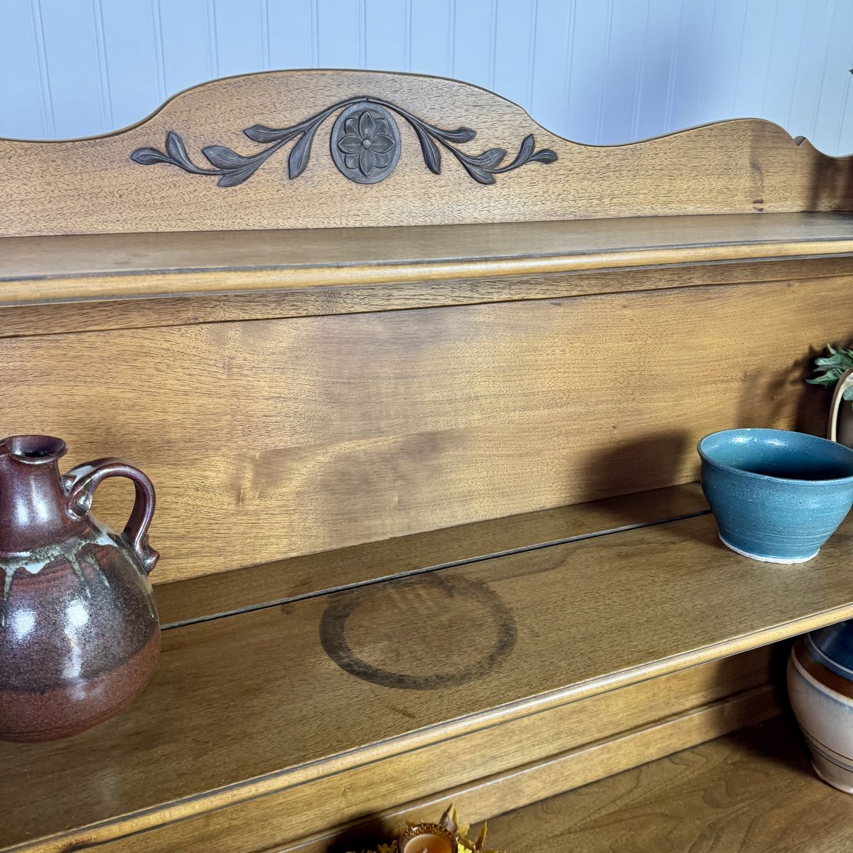 French Provincial Pendleton Irwin Solid Wood Hutch