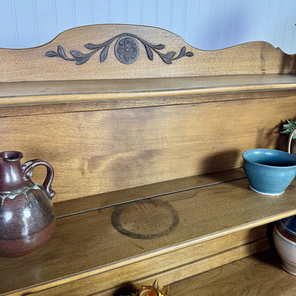 French Provincial Pendleton Irwin Solid Wood Hutch