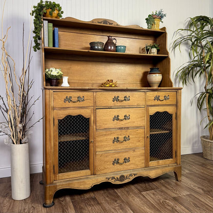 French Provincial Pendleton Irwin Solid Wood Hutch