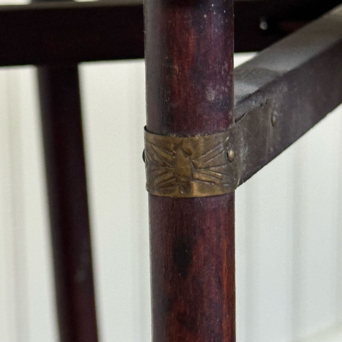 Mid-Century Chinese Engraved Brass Tray Table