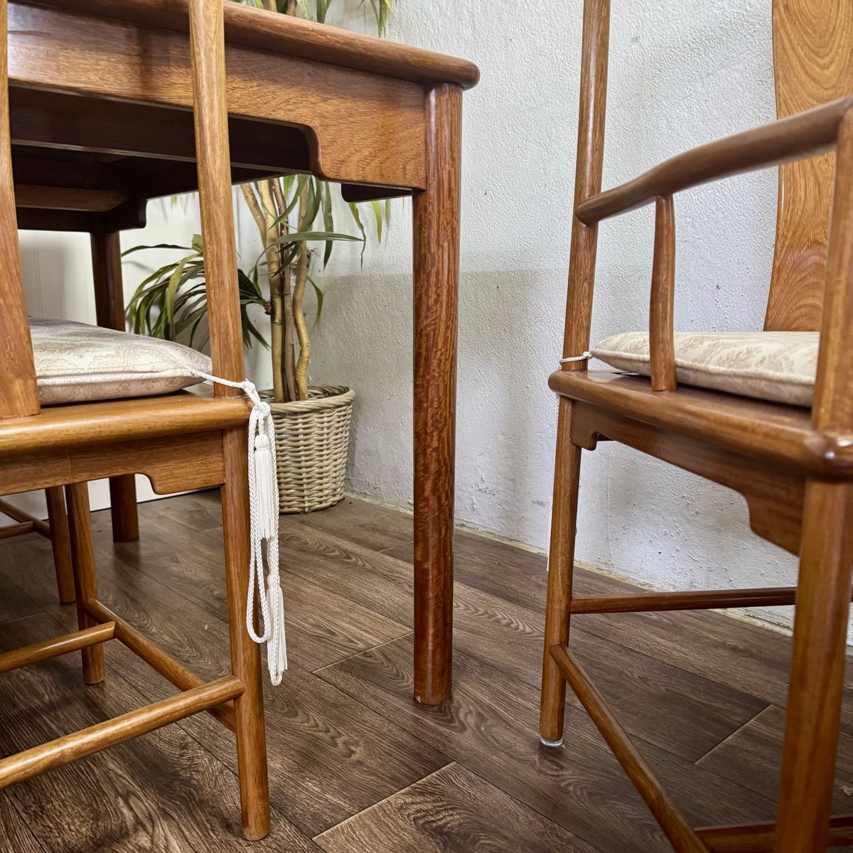 Mid-Century Chinoiserie 9-Piece Dining Set