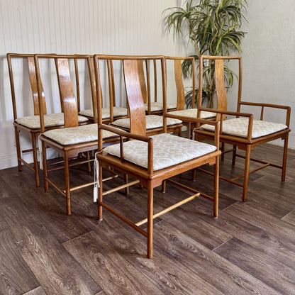 Mid-Century Chinoiserie 9-Piece Dining Set
