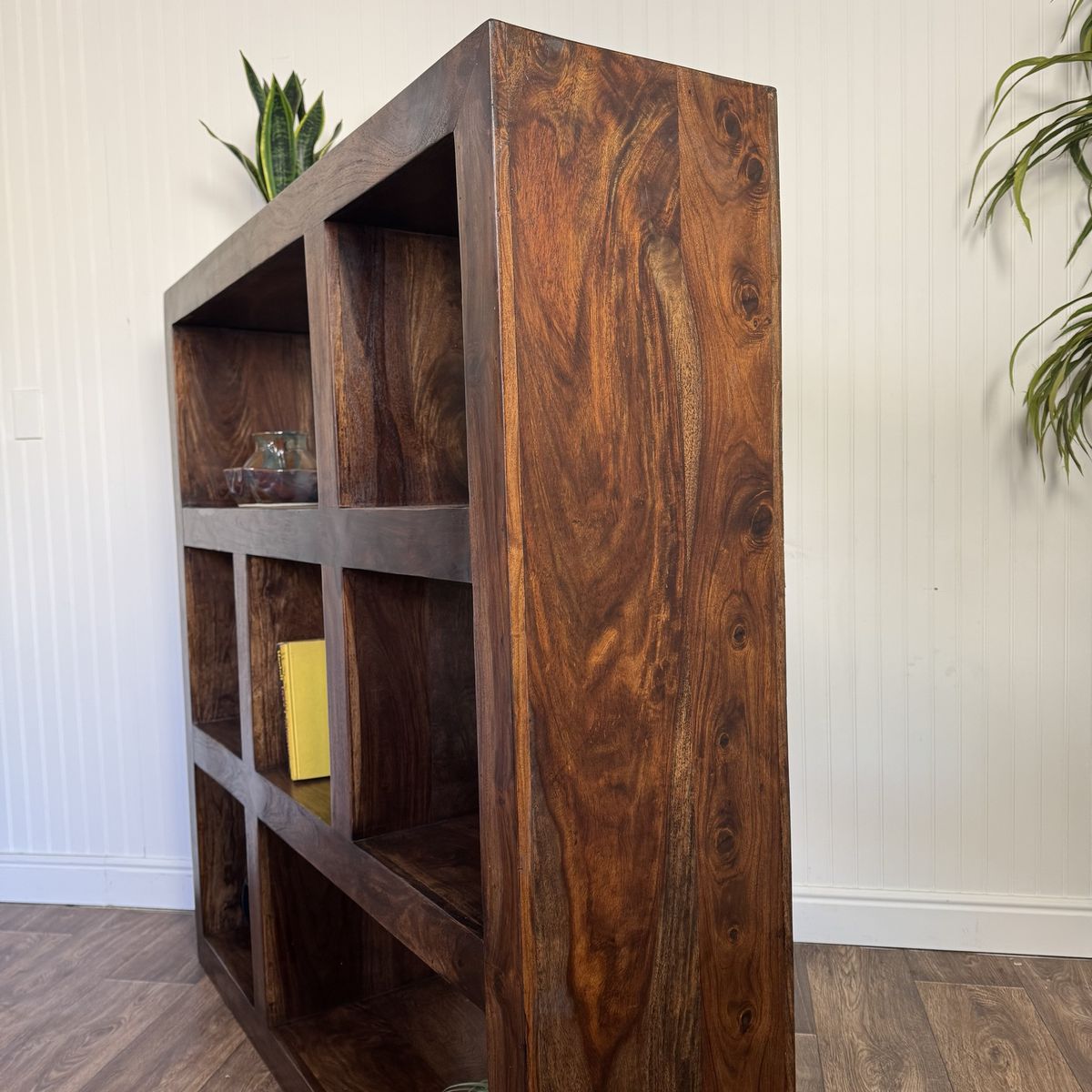 Modern Organic Solid Wood Handmade Bookshelf/ Shelving Unit
