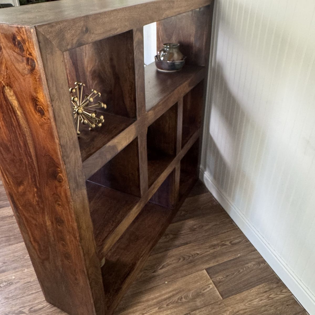 Modern Organic Solid Wood Handmade Bookshelf/ Shelving Unit