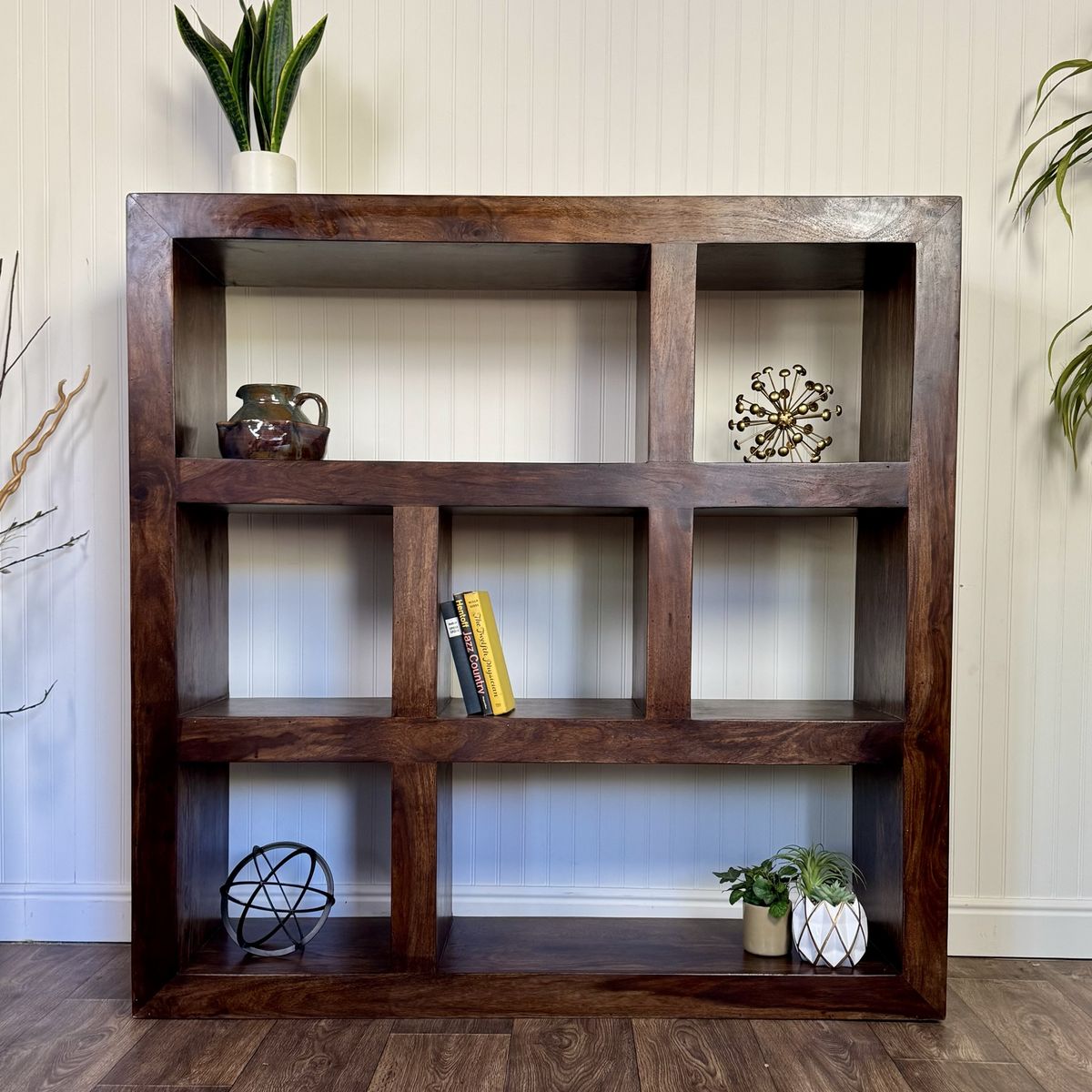 Modern Organic Solid Wood Handmade Bookshelf/ Shelving Unit
