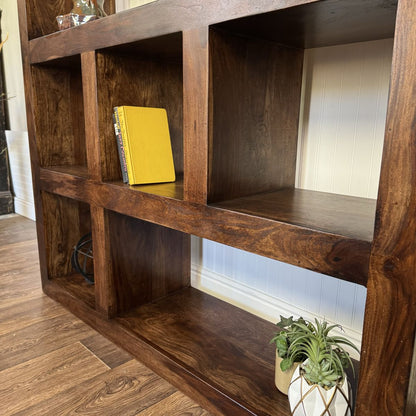 Modern Organic Solid Wood Handmade Bookshelf/ Shelving Unit